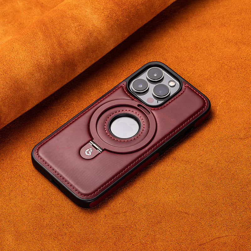 Etui magnétique en cuir antichoc pour Iphone
