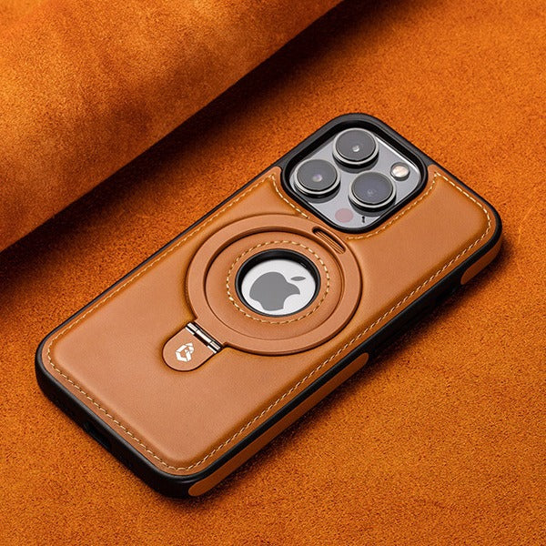 Etui magnétique en cuir antichoc pour Iphone