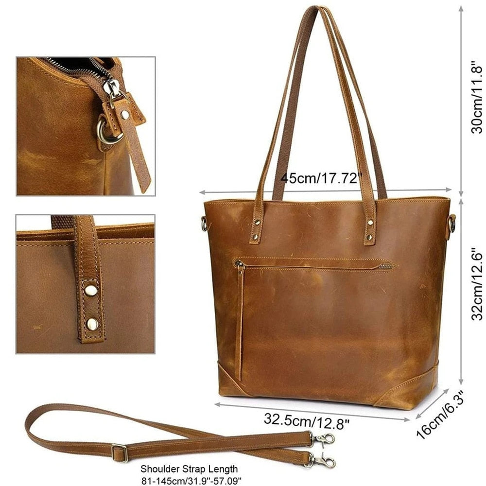 Sac de luxe Sac en cuir vintage