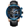 Montre chronographe à quartz lumineuse pour hommes