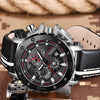 Montre militaire de luxe à quartz en acier