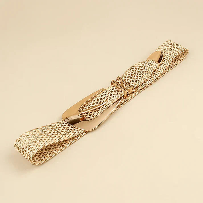 Ceinture tressée en or pour femmes