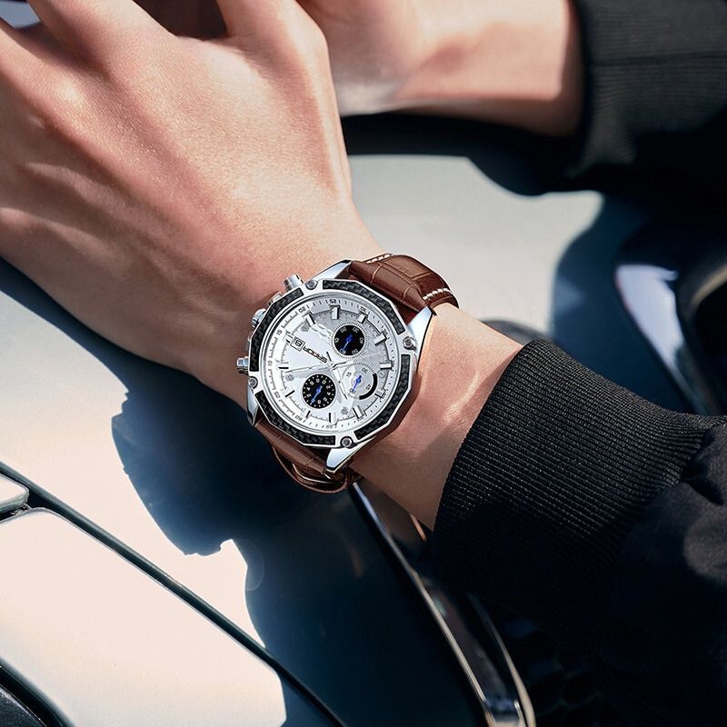 Montre chronographe à quartz Racing