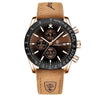Montre chronographe à date lumineuse