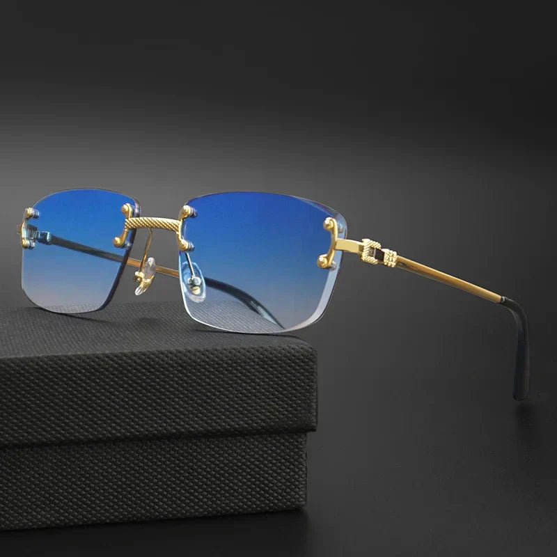 Lunettes de soleil carrées sans monture UNISEX