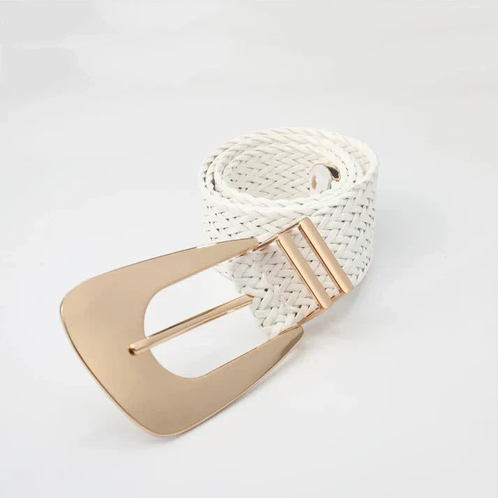 Ceinture tressée en or pour femmes