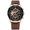 Montres chronographes à bracelet en cuir