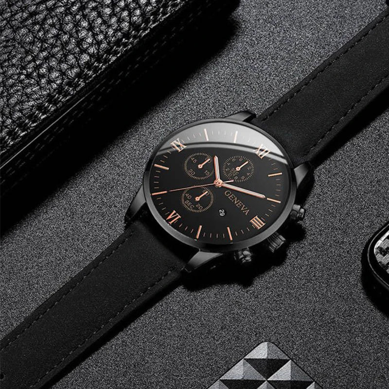 Montre analogique décontractée à quartz