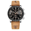 Montre chronographe à date lumineuse