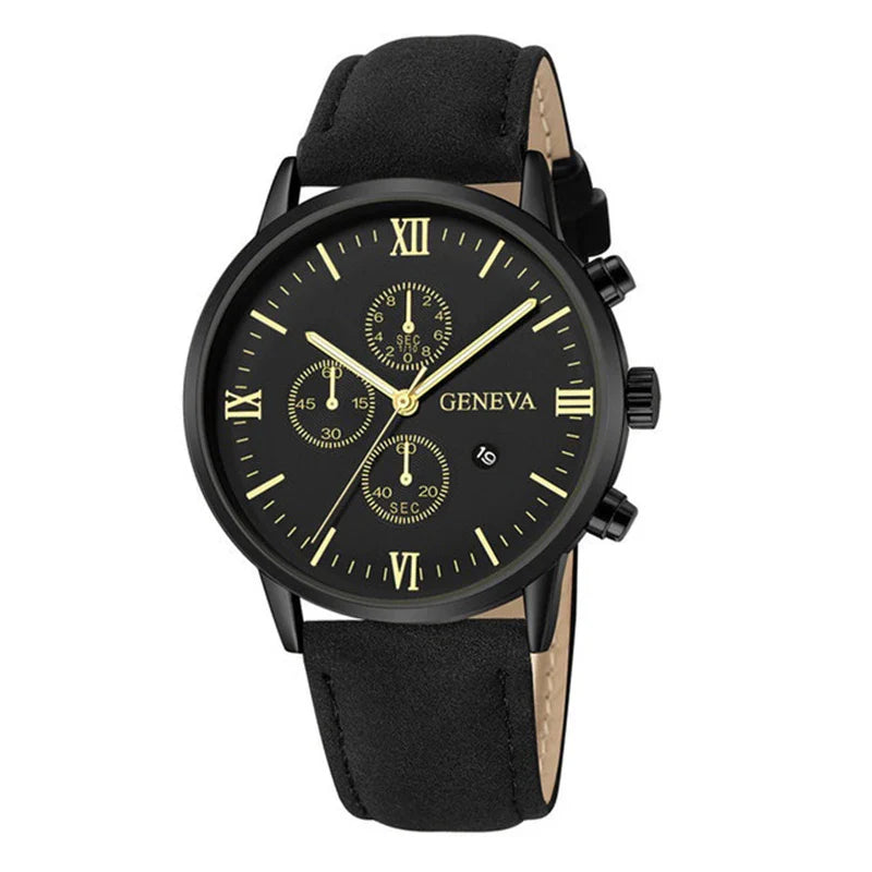 Montre analogique décontractée à quartz