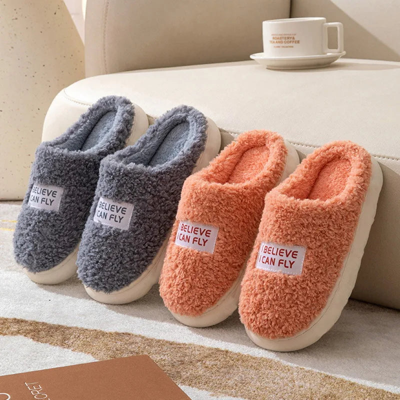 Chaussons Intérieurs en Peluche Douce