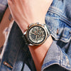 Montre calendrier multifonctionnelle à quartz