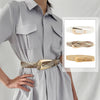 Ceinture tressée en or pour femmes