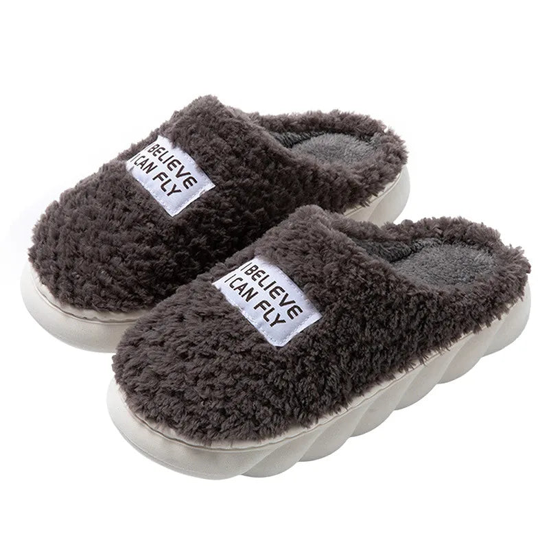 Chaussons Intérieurs en Peluche Douce