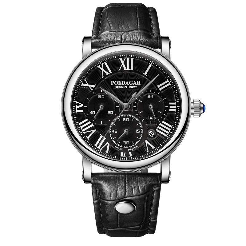 Montre chronographe de luxe à mode décontractée