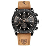 Montre chronographe à date lumineuse
