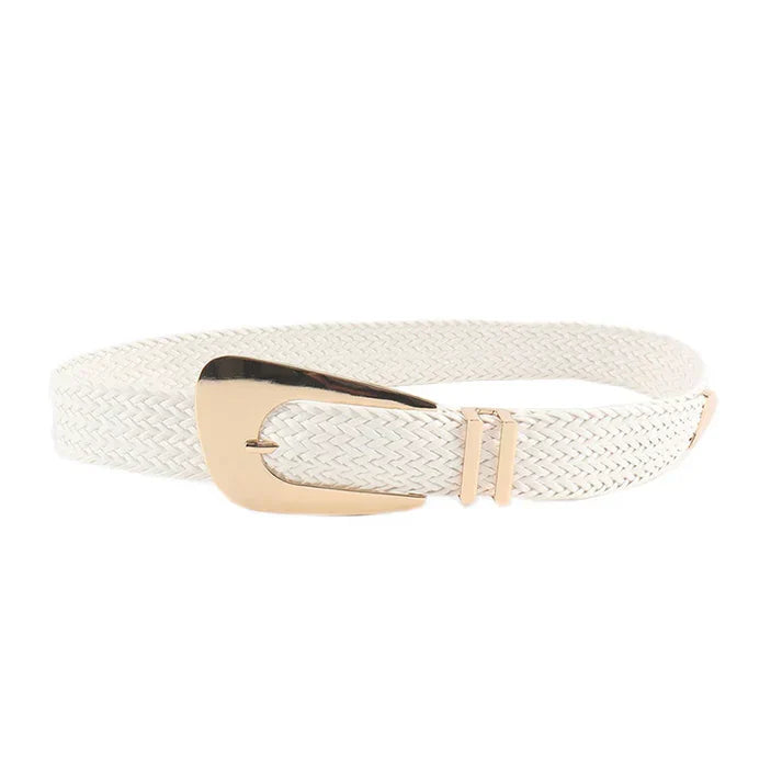 Ceinture tressée en or pour femmes