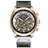 Montre calendrier multifonctionnelle à quartz