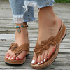 Chaussons rétro Studs Floral Foot Bow Support For Women