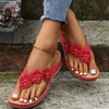 Chaussons rétro Studs Floral Foot Bow Support For Women