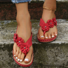 Chaussons rétro Studs Floral Foot Bow Support For Women