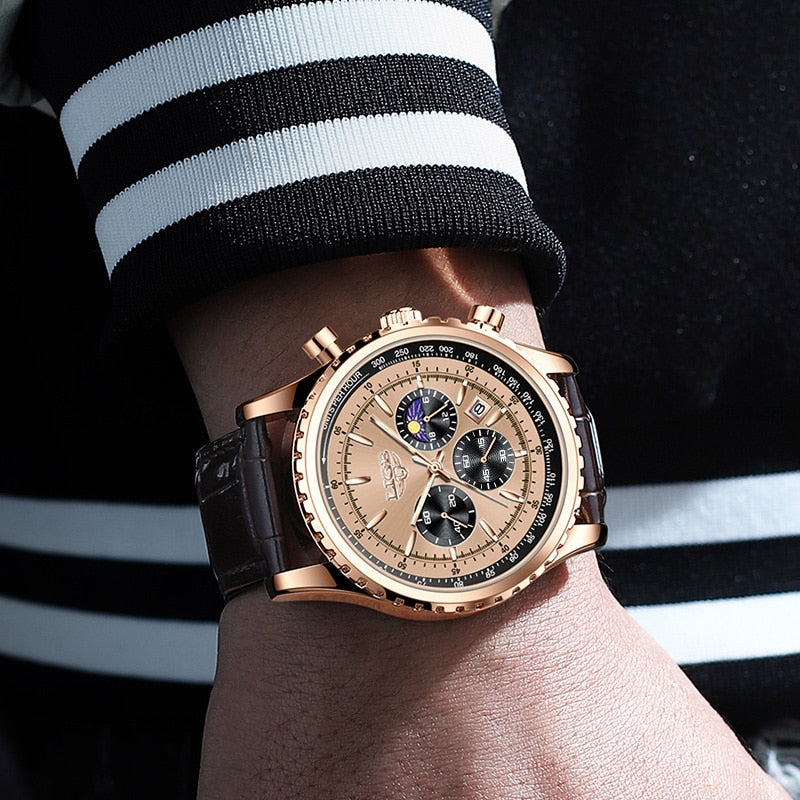 Montre à quartz pour hommes
