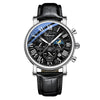 Montre à quartz avec bracelet en cuir de luxe