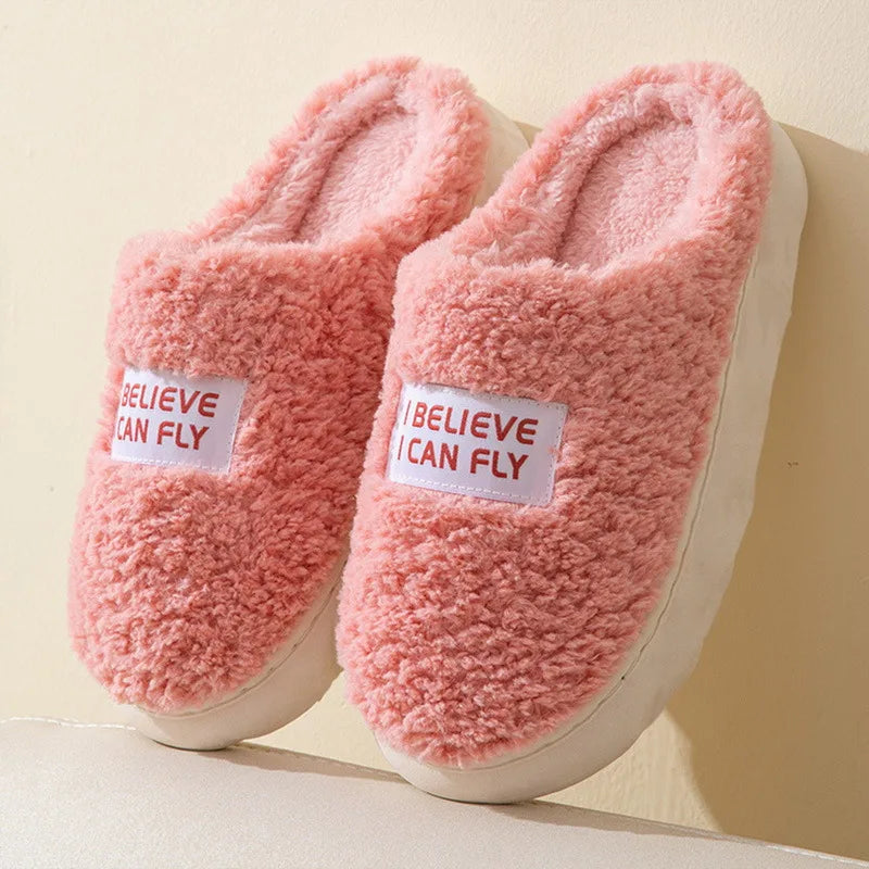 Chaussons Intérieurs en Peluche Douce