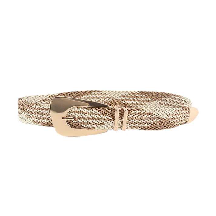 Ceinture tressée en or pour femmes