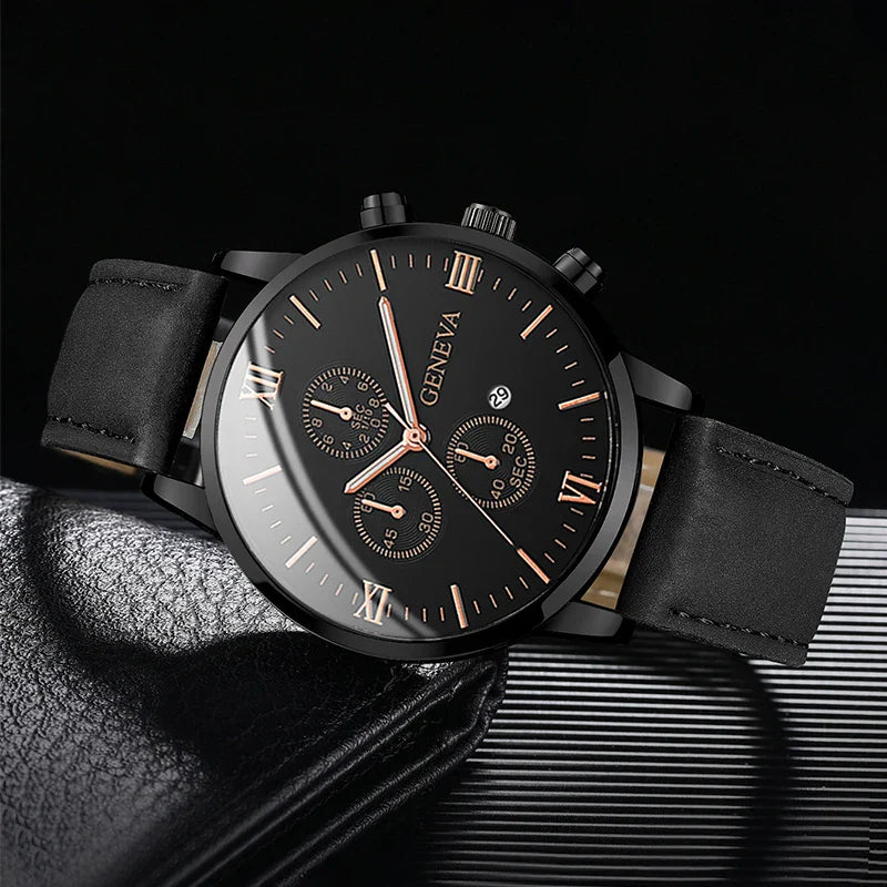 Montre analogique décontractée à quartz