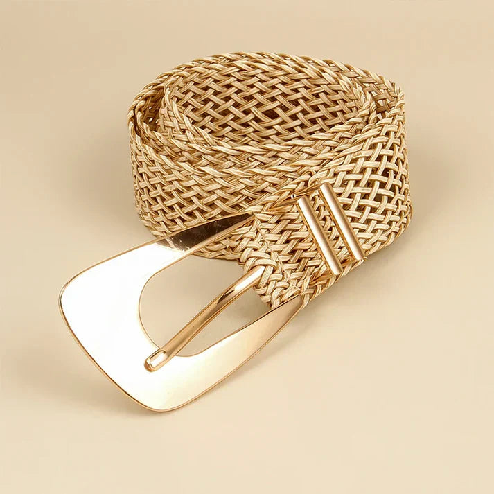 Ceinture tressée en or pour femmes