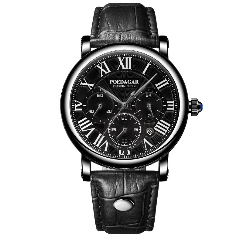 Montre chronographe de luxe à mode décontractée