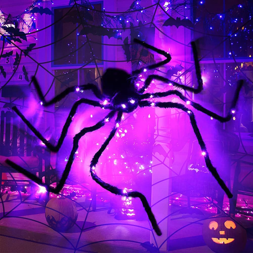 Décoration d'Halloween effrayante Spidey Goliath LED Spider