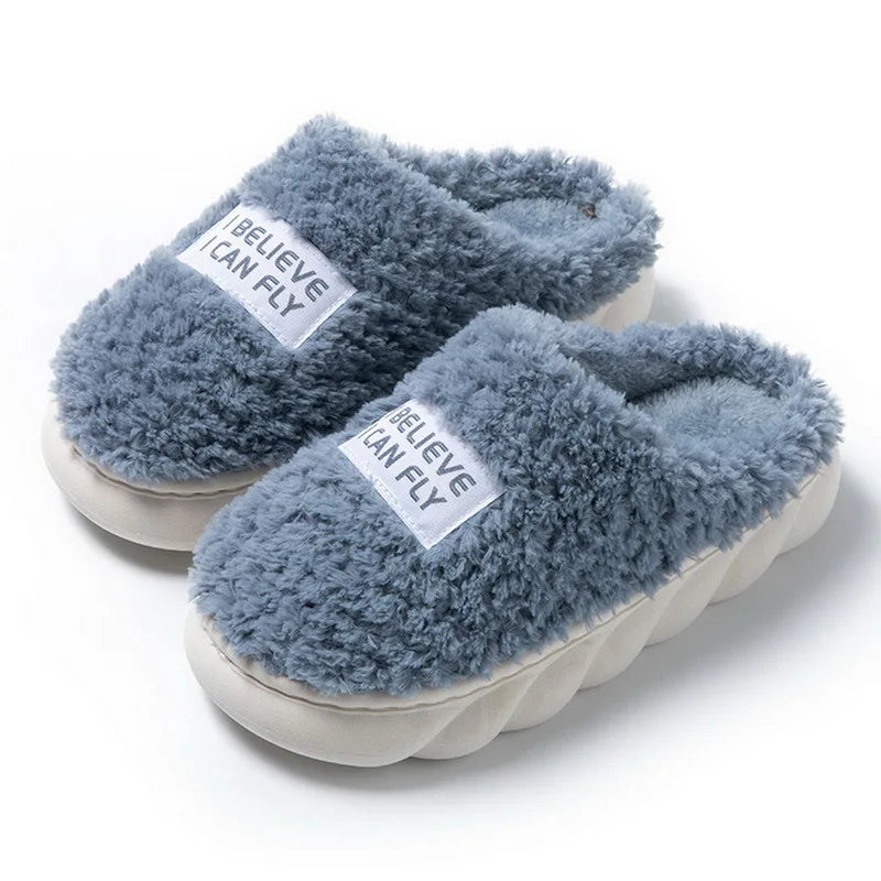 Chaussons Intérieurs en Peluche Douce