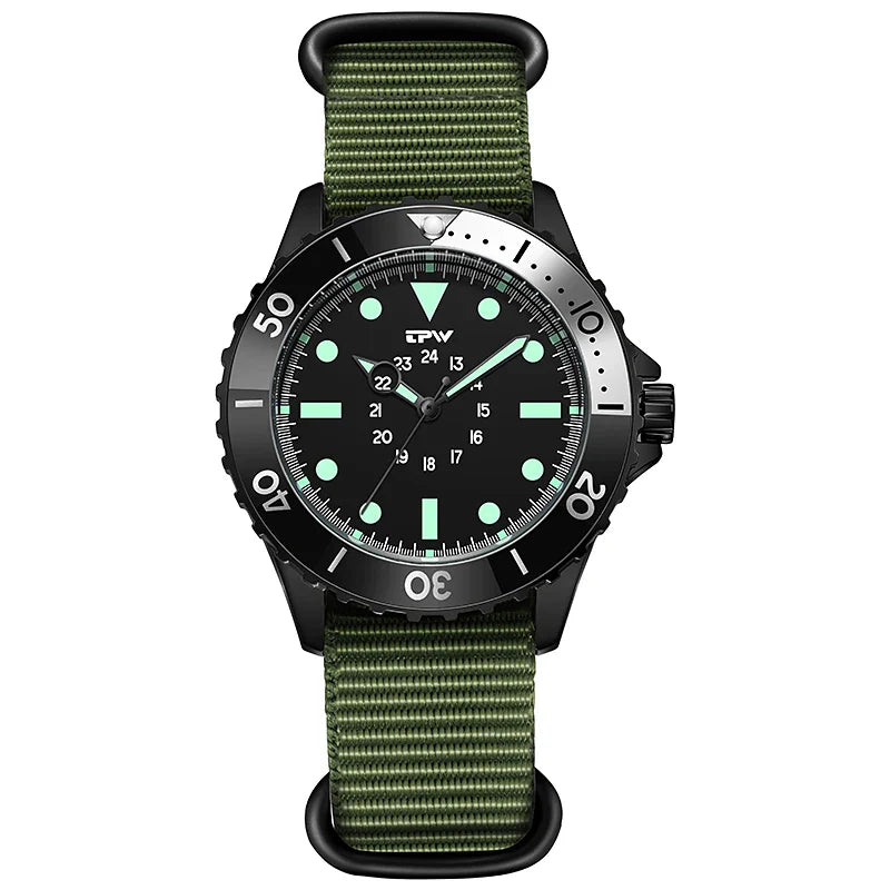 Montre de Terrain Style Plongeur Tactique