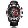 Montre chronographe à quartz lumineuse pour hommes