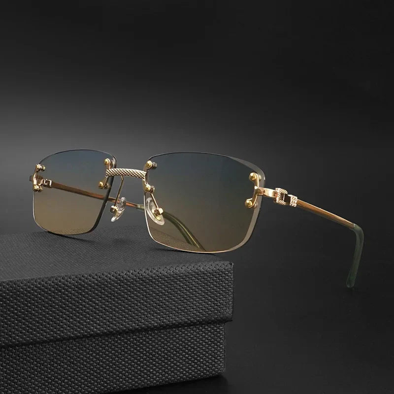 Lunettes de soleil carrées sans monture UNISEX