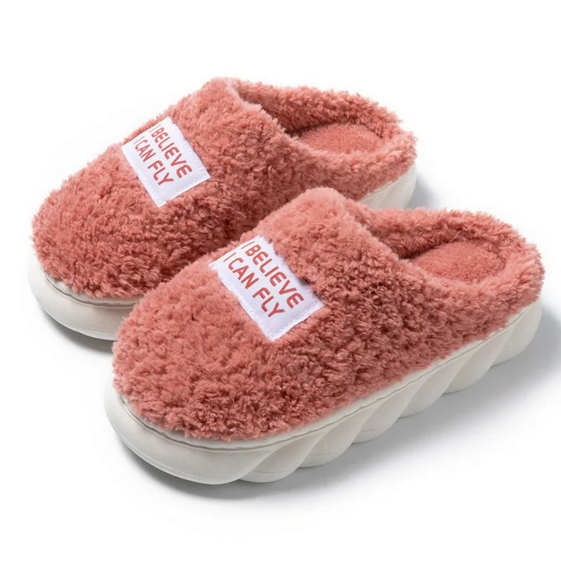 Chaussons Intérieurs en Peluche Douce