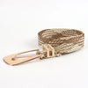 Ceinture tressée en or pour femmes