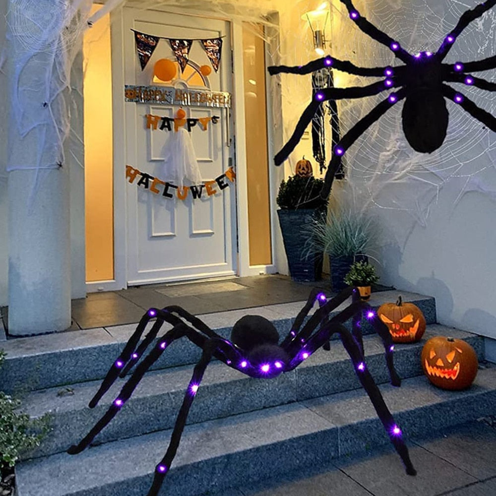 Décoration d'Halloween effrayante Spidey Goliath LED Spider