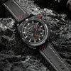 Montre à quartz de luxe, étanche, à chronographe et à sport