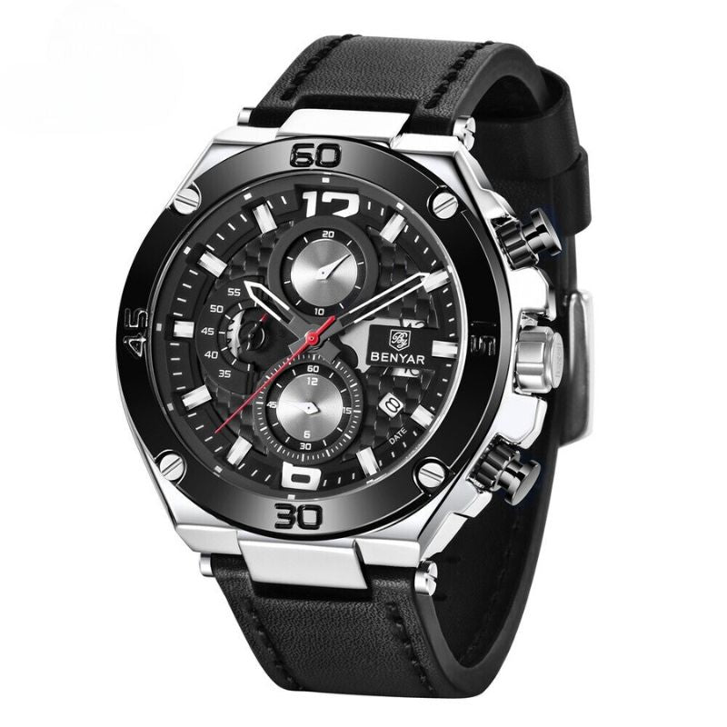 Montre chronographe sport multifonction à quartz