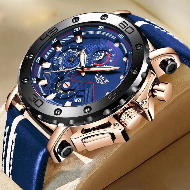 Montre militaire de luxe à quartz en acier