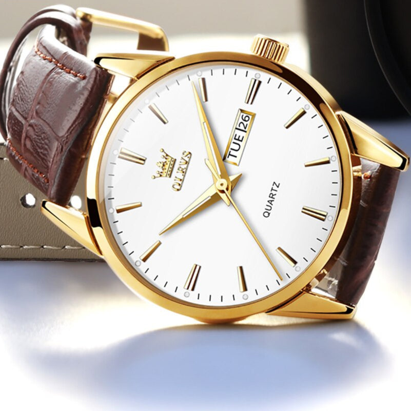 Montre de luxe en cuir pour entreprises