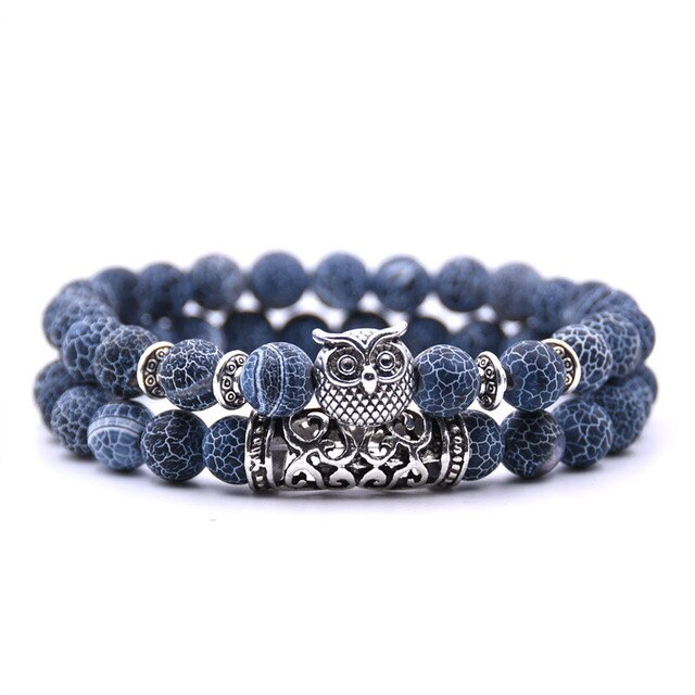 Sammy | Bracelet en pierre hibou