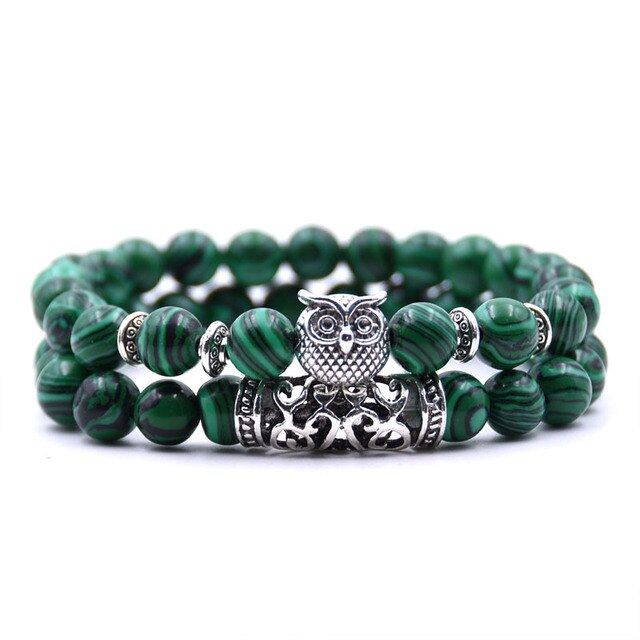 Sammy | Bracelet en pierre hibou