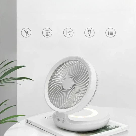 Mini ventilateur mural pliable et rechargeable