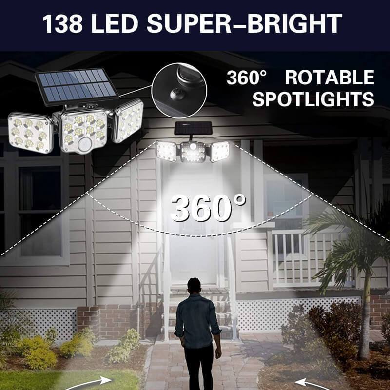Smart Light Lampe murale solaire à triple led