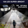 Smart Light Lampe murale solaire à triple led