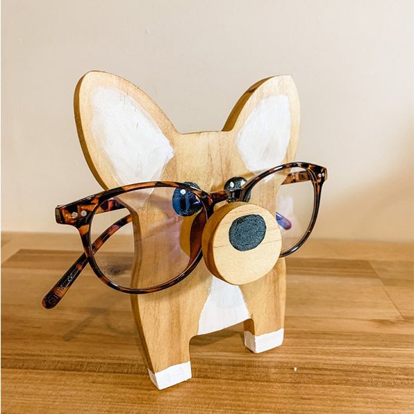 Porte-lunettes Minimals fait main avec motif d'animaux mignons